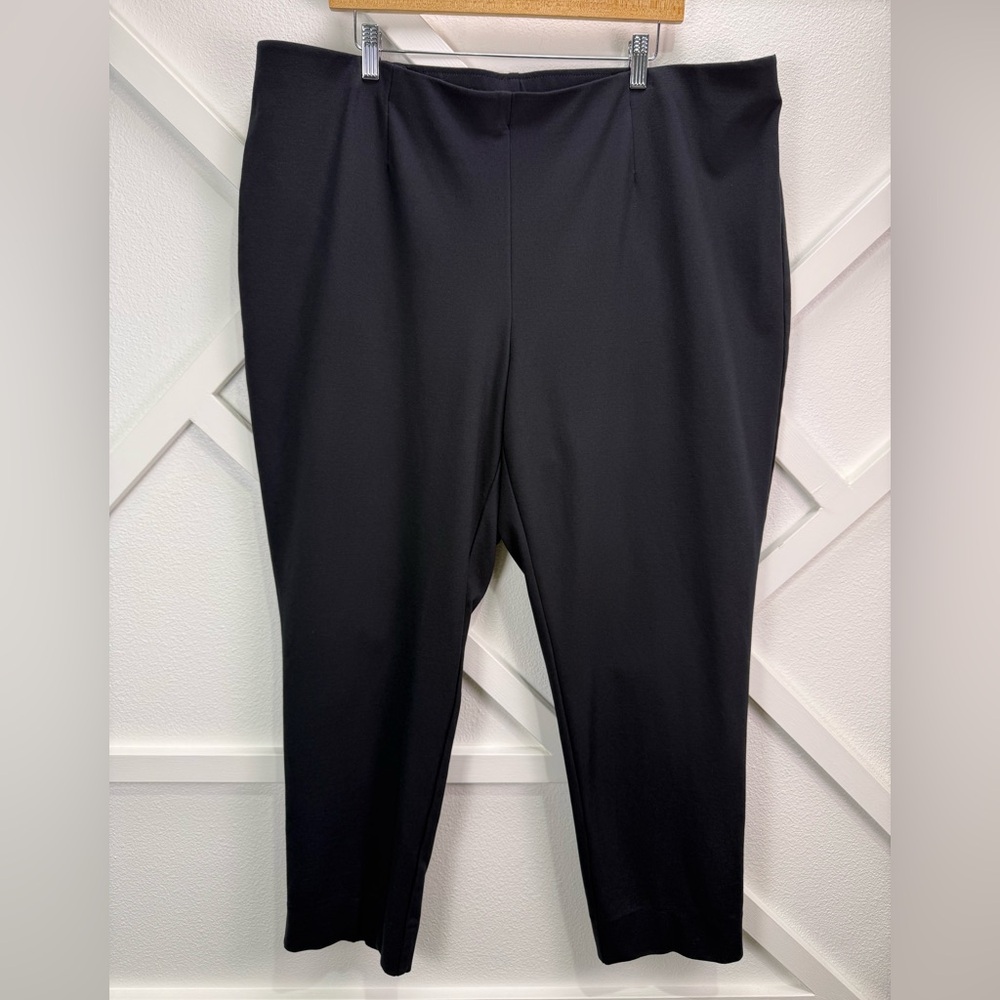 J.Jill Ponte Slim Leg Black Pull-On Stretch Trouser Pants Women’s Size 3X